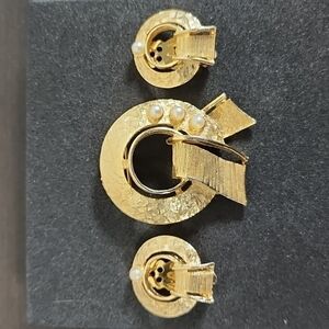 Vintage Pin and Clip On Earrings